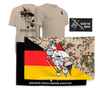 Fallschirmjäger Bundle mit Shirt, Flagge und St.-Michael-Patch von Predator Customs