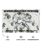Gebirgsjäger Flagge Schneetarn Rückansicht – Predator Customs
