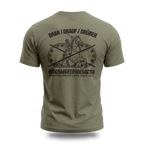 Panzergrenadier Shirt Predator Customs – Dran Drauf Drüber Motiv, Frontansicht