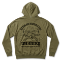 Gebirgsjäger Premium Hoodie Predator Customs – Edelweiß-Motiv, Frontansicht