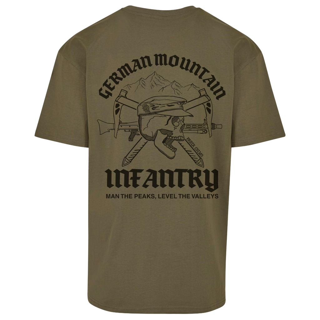 Gebirgsjäger Premium Oversize Shirt Predator Customs – Frontansicht