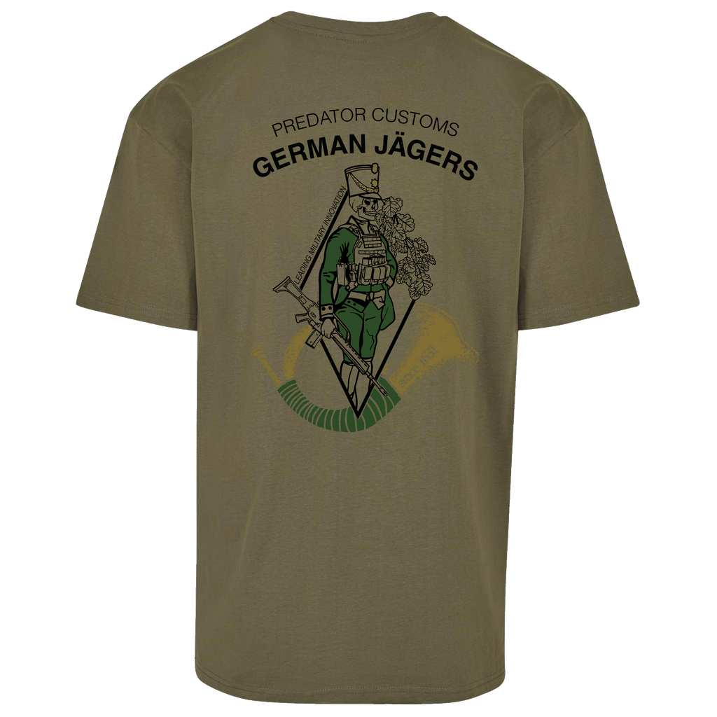 German Jägers Oversize Shirt Predator Customs – Jägertruppe-Motiv, Frontansicht