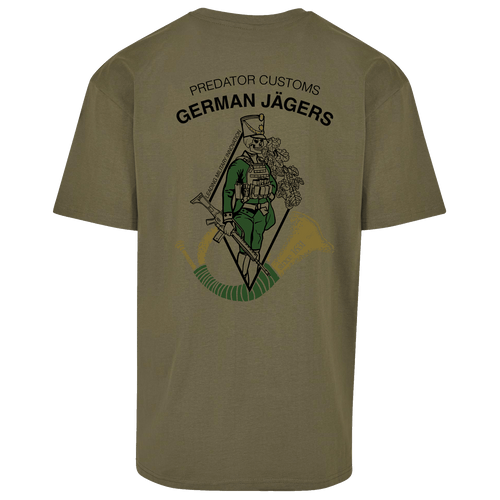 German Jägers Oversize Shirt Predator Customs – Jägertruppe-Motiv, Frontansicht