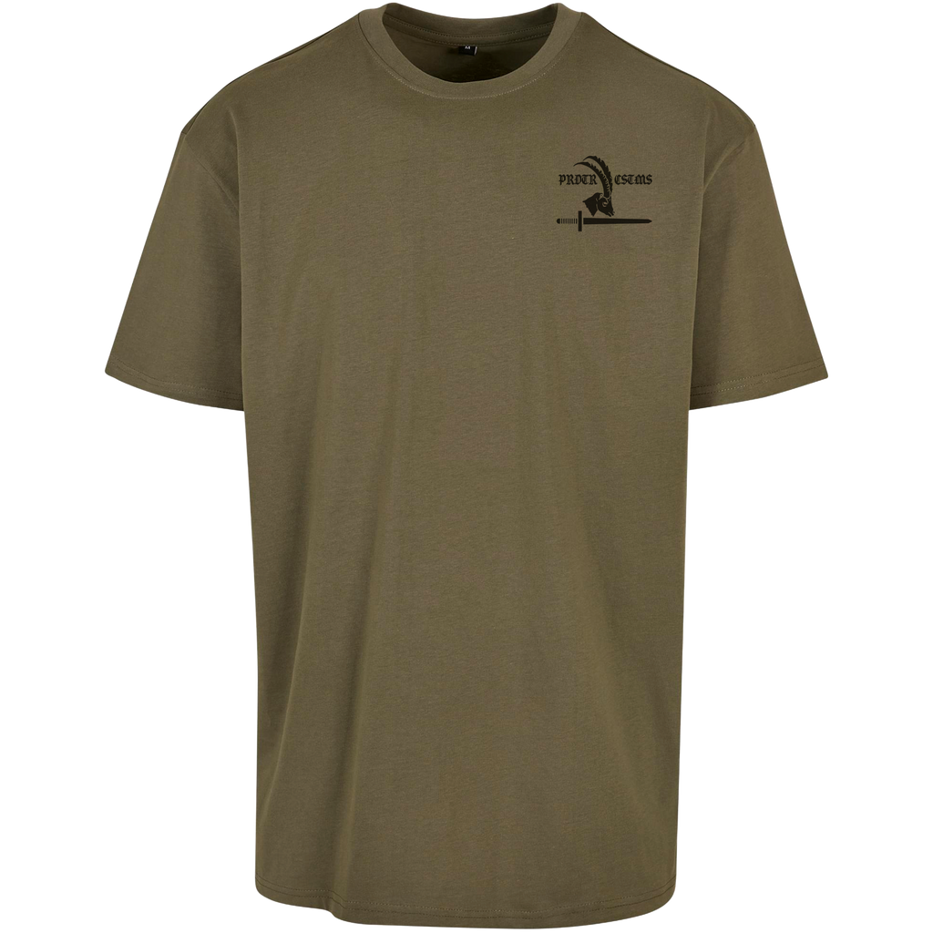 Gebirgsjäger Premium Oversize Shirt Predator Customs – Rückenansicht