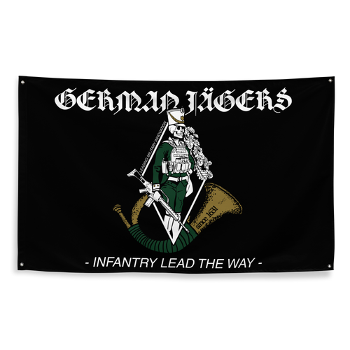 German Jägers Flagge Schwarz – Predator Customs