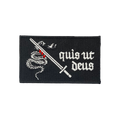 Quis ut Deus St.-Michael-Patch für Fallschirmjäger, bestickter Klett-Patch