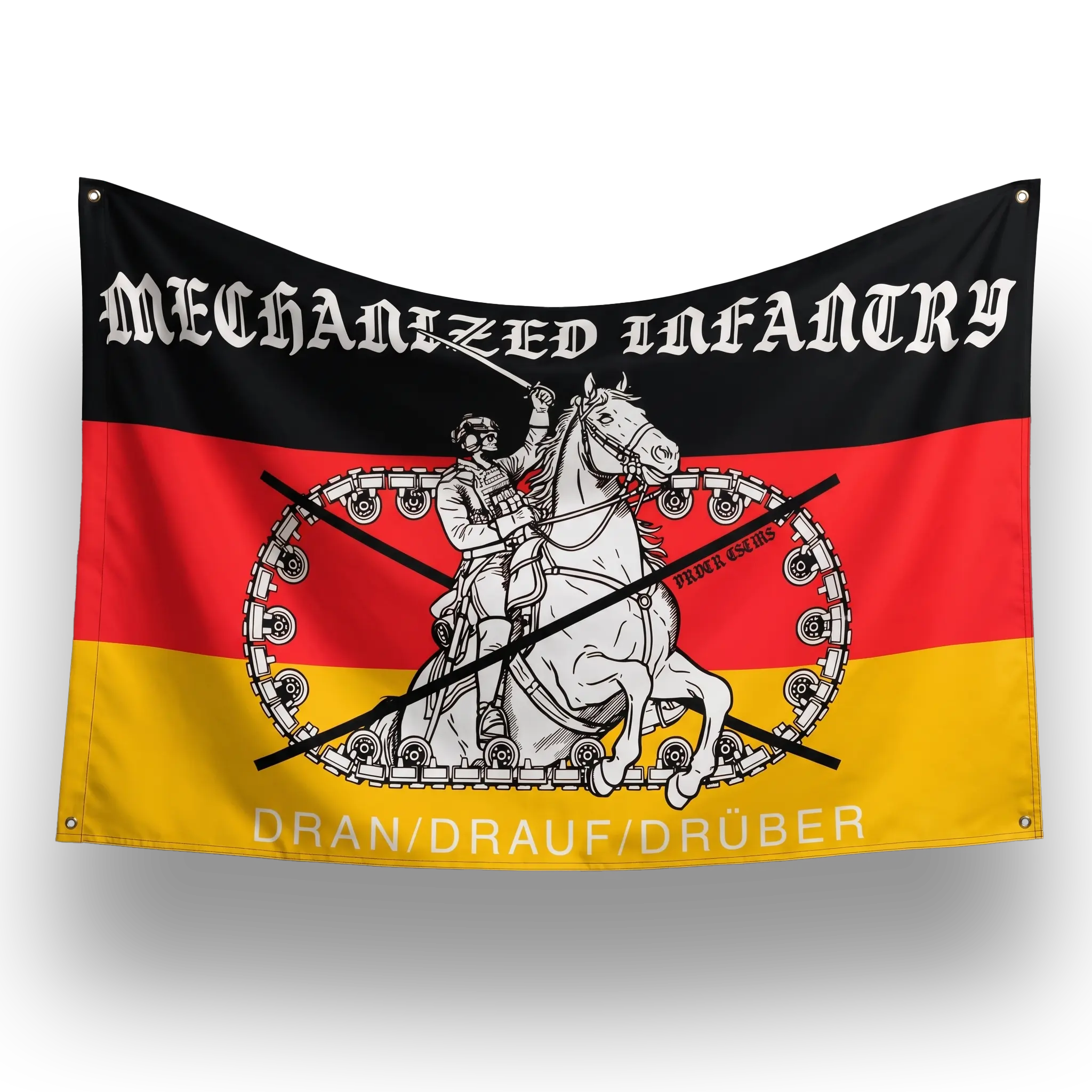 Panzergrenadier Flagge Dran/Drauf/Drüber