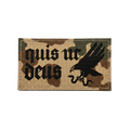 Quis ut Deus Premium Lasercut Patch Fallschirmjäger – Flecktarn mit Erzengel-Michael-Adler – Predator Customs