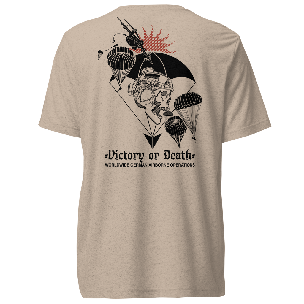 Fallschirmjäger Shirt mit Victory-or-Death-Motiv, Premium-Siebdruck von Predator Customs