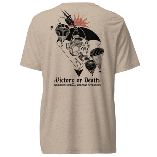 Fallschirmjäger Shirt mit Victory-or-Death-Motiv, Premium-Siebdruck von Predator Customs