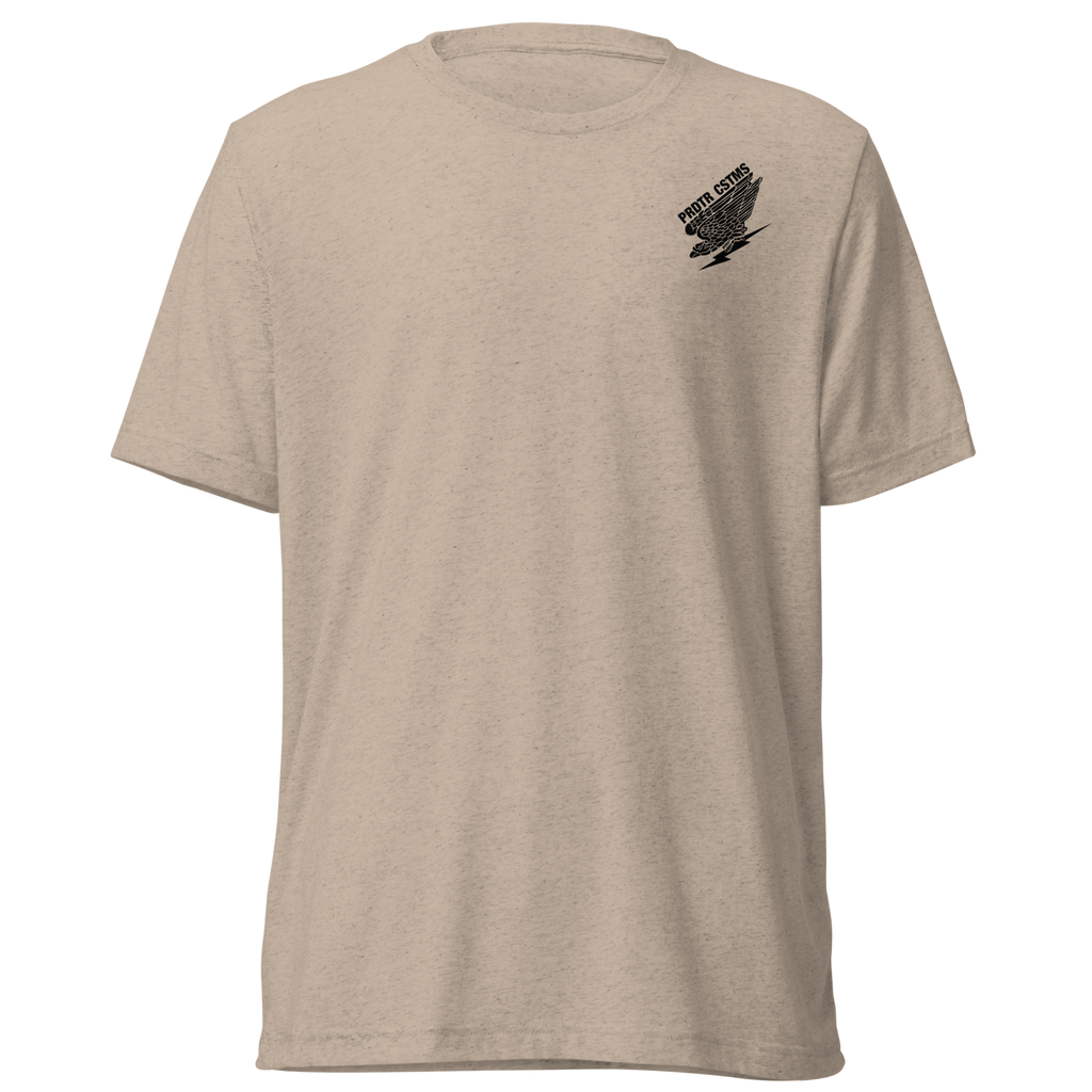 Fallschirmjäger Shirt Detailansicht, wasserbasierter Siebdruck von Predator Customs