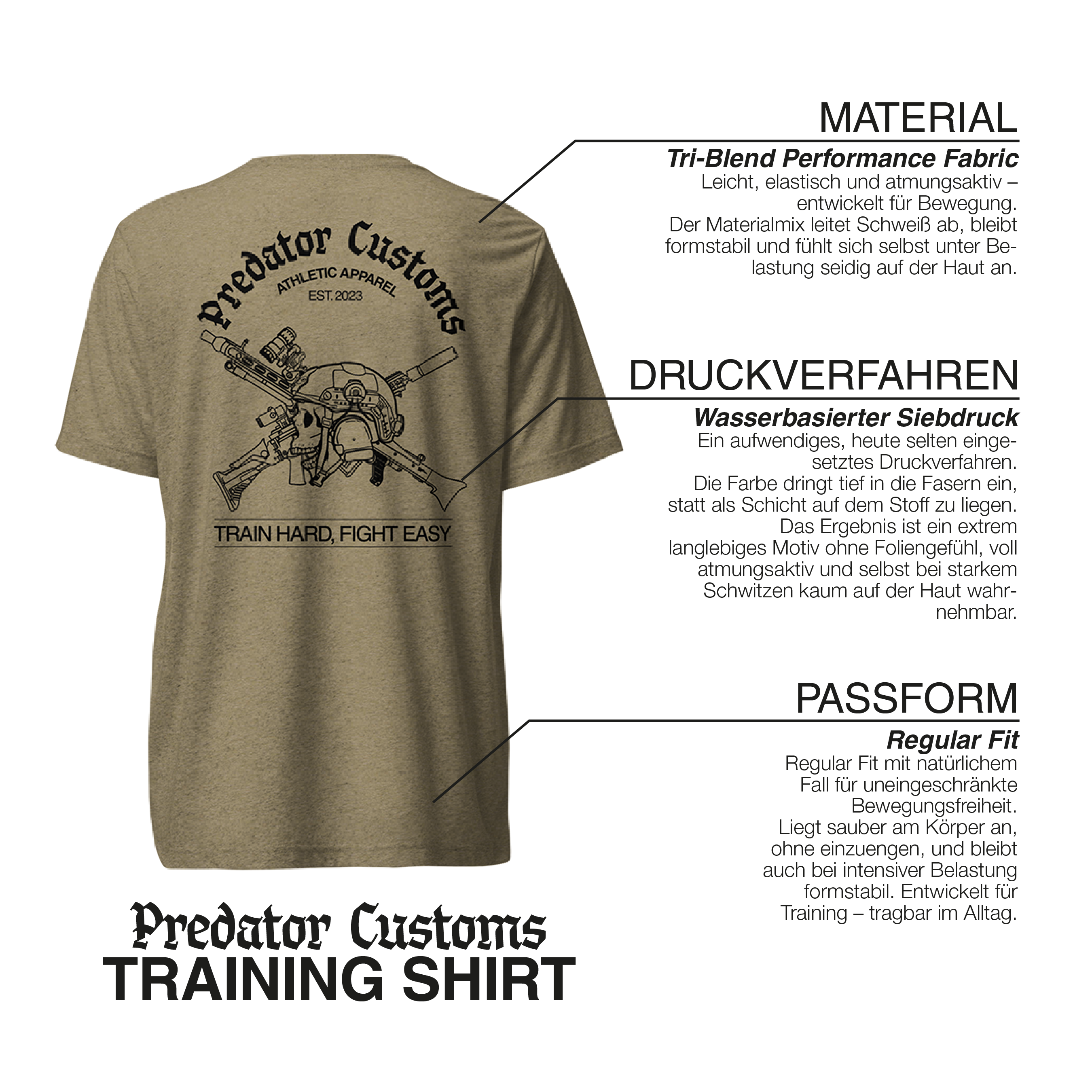 Predator Customs Training Shirt – Detail Passform