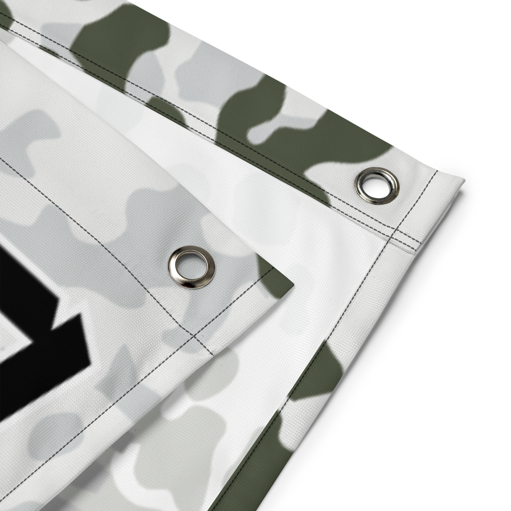 Gebirgsjäger Flagge Schneetarn Material Detail – Predator Customs
