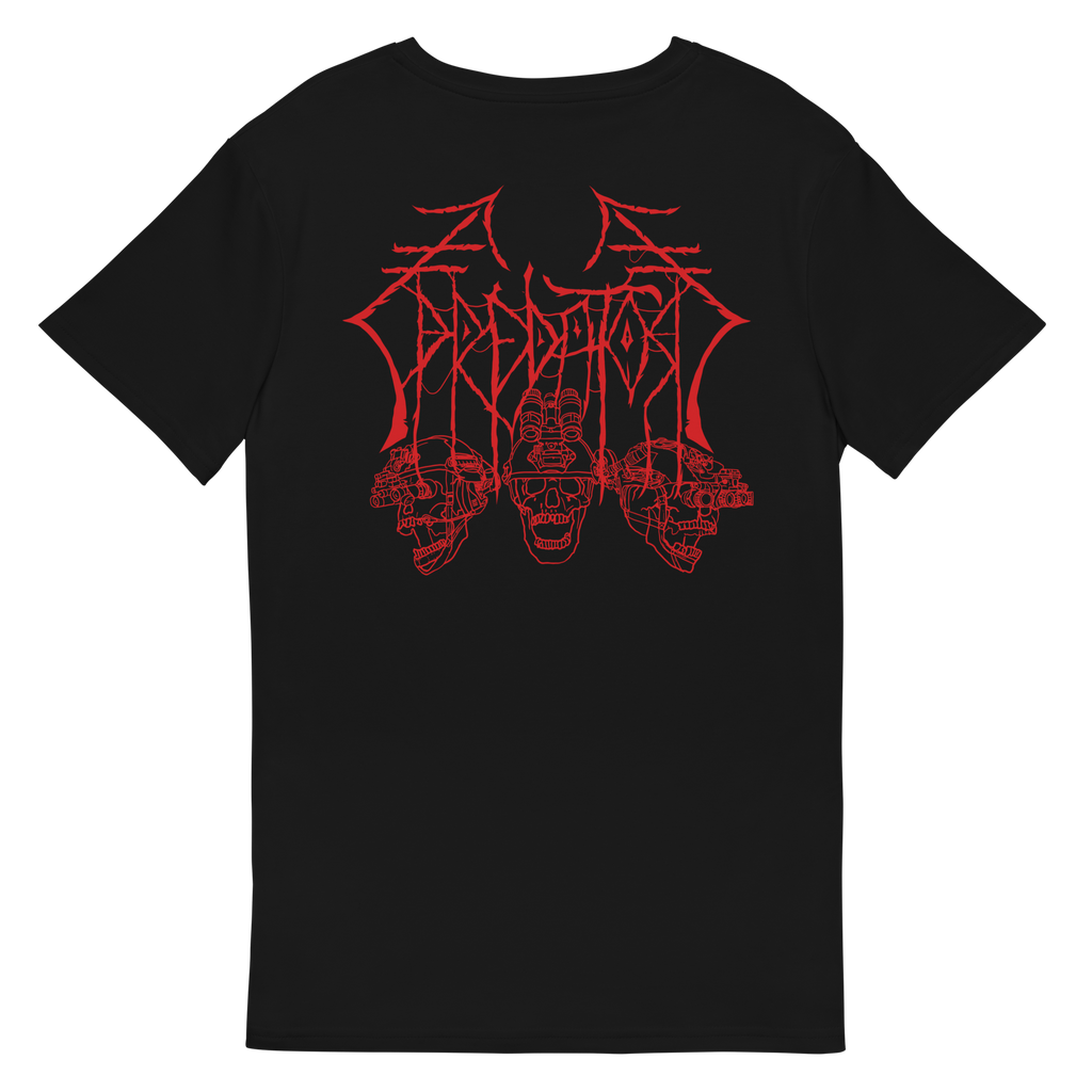 PREDATOR Shirt Predator Customs – Militär T-Shirt schwarz Frontansicht
