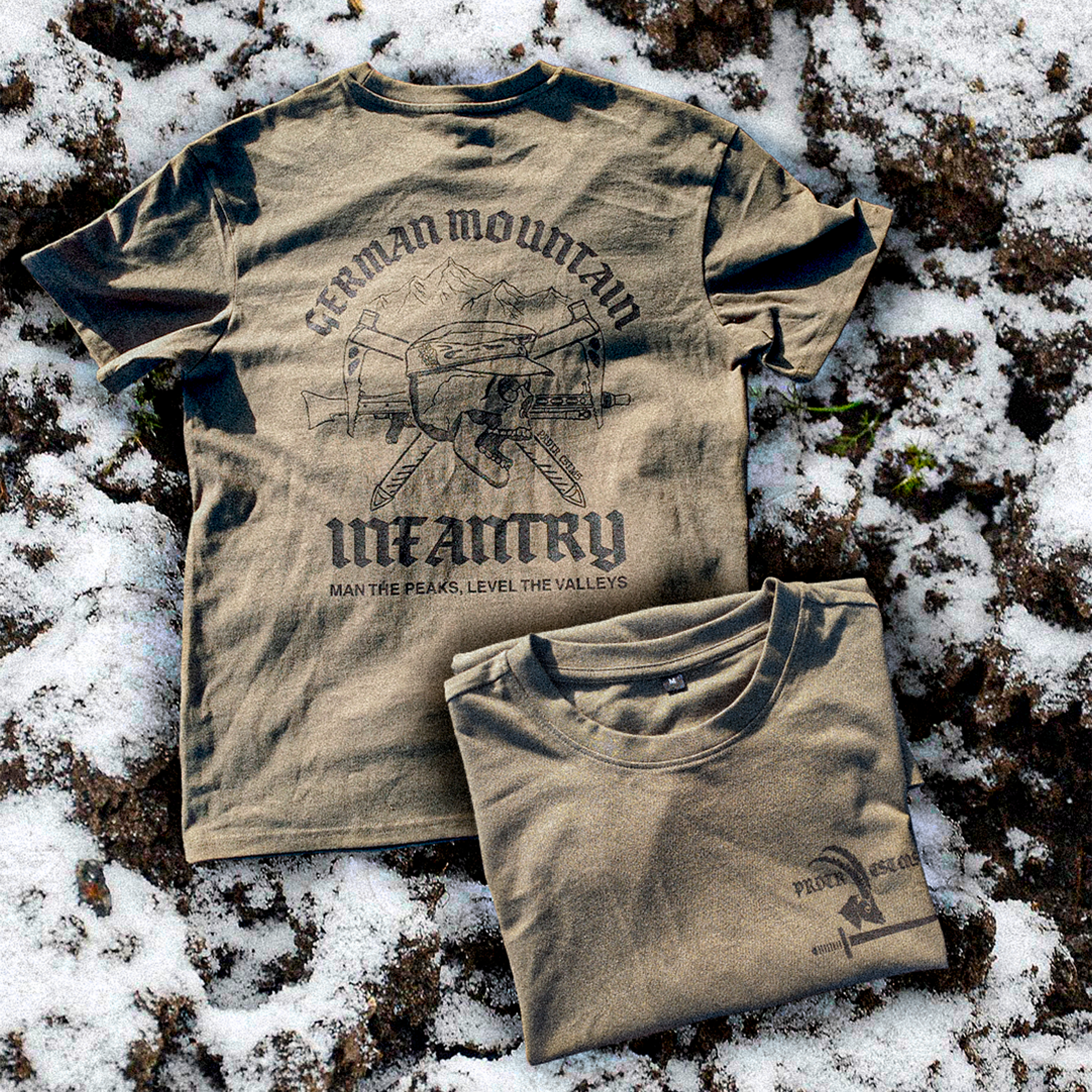 Gebirgsjäger Oversize Shirt Predator Customs – Passform Ansicht