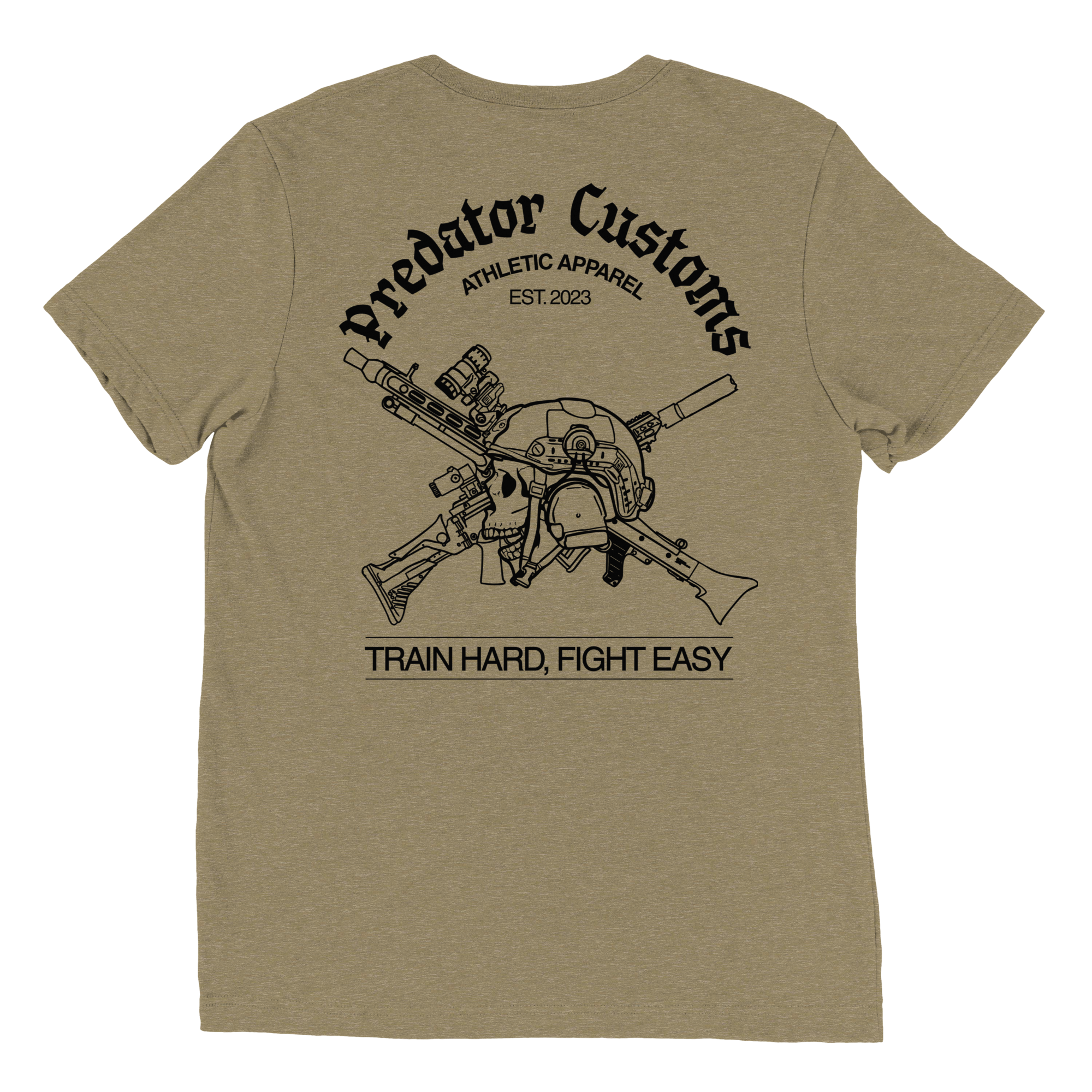Predator Customs Training Shirt – Taktisches Militär Sportshirt Frontansicht
